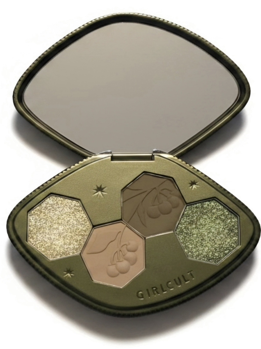 GIRLCULT 4-Color Eyeshadow Palette, Pigmented Matte & Shimmer Makeup